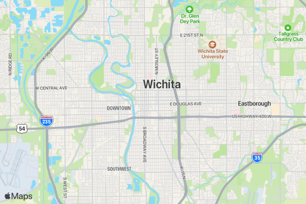 Wichita Stars & Stripes 5K location map image