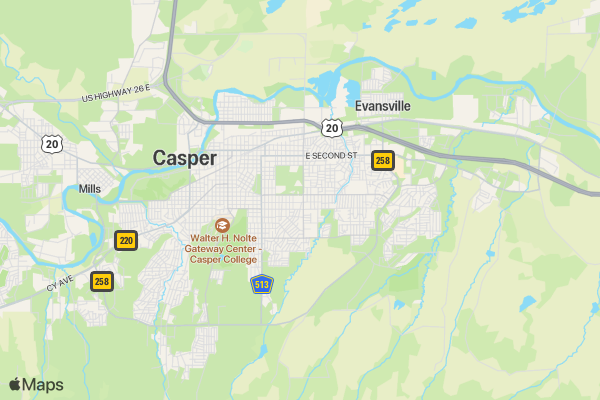 Winter Series 1 - 2 mile location map image