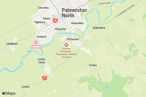 Winter Series 2 - Palmerston North location map image