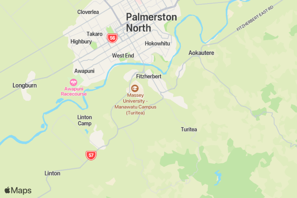 Winter Series 4 - Palmerston North 22 location map image