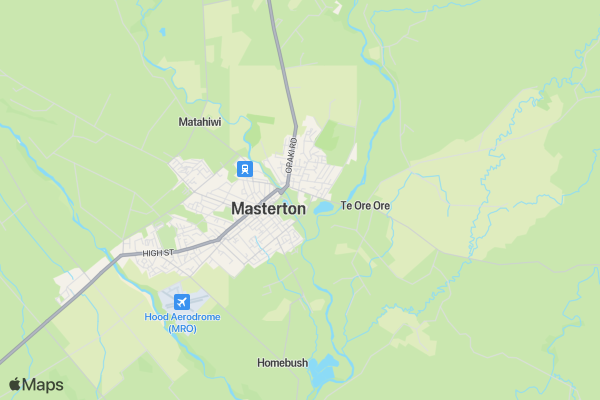 Winter Series One - Masterton location map image