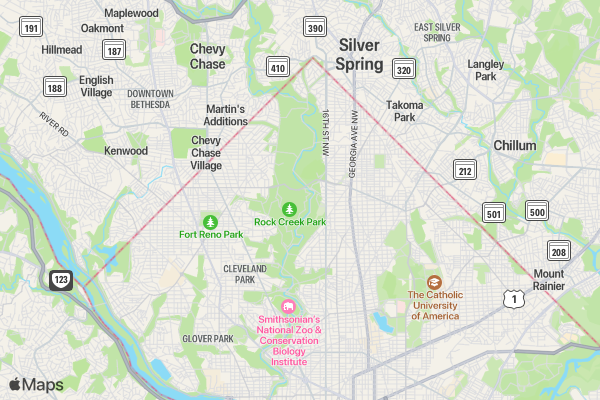 Women's Health Ministry 5K location map image