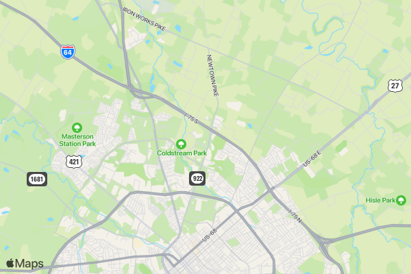 Workout Anytime Lexington 5K location map image