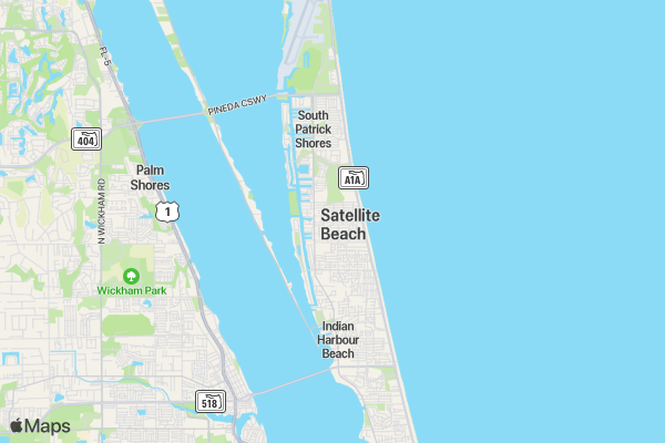WWAST Brevard County Charity Run/Walk location map image