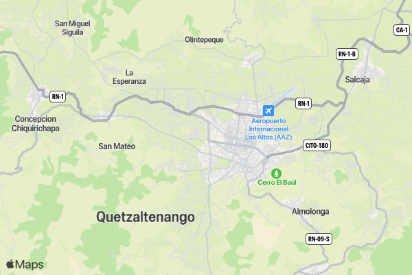 Xela 21k location map image
