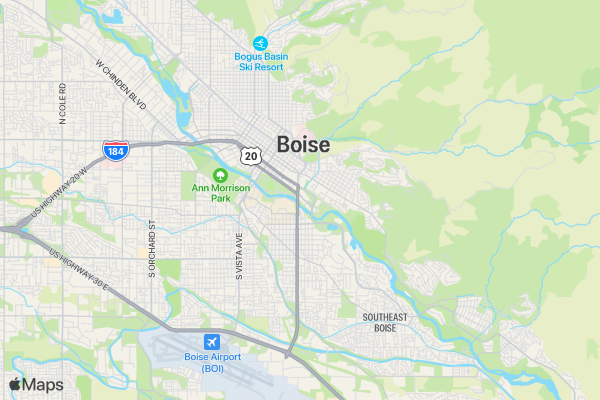 YMCA New Year's Resolution Run location map image