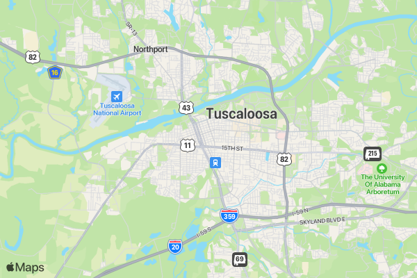 YMCA Rudolph 8k Run/Walk location map image