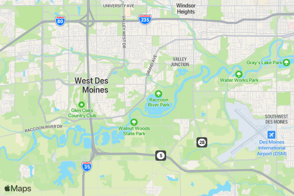 YoungLives 5K location map image