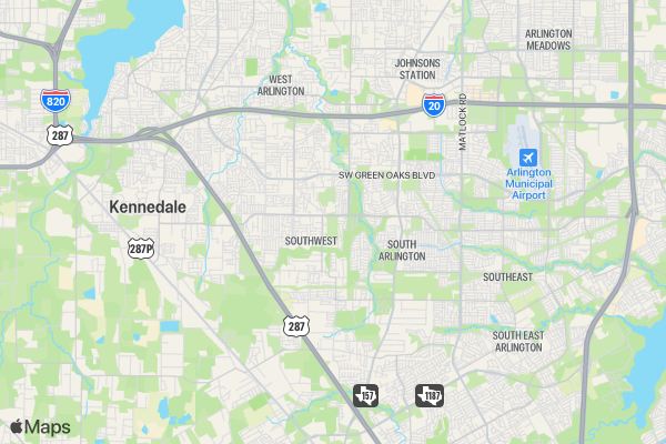 YoungLives Arlington Strollerthon location map image