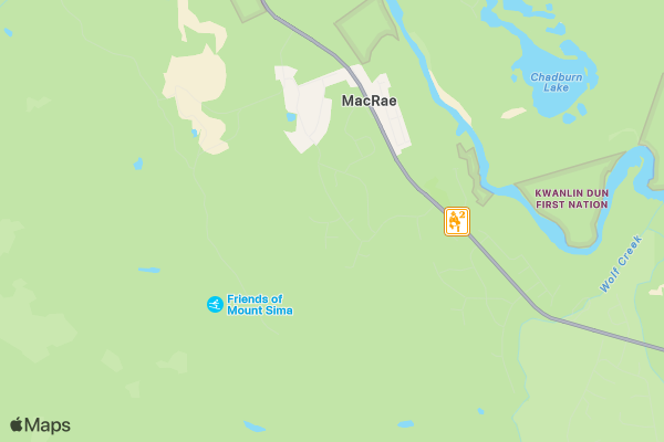 Yukon Hardwater Racing location map image