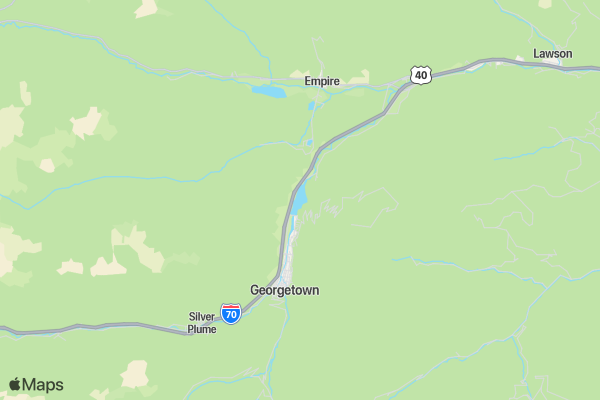 Zombie 5k Clear Creek County  location map image