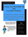 Costume Fun Run/Walk 5K and Corn Hole Challenge registration logo
