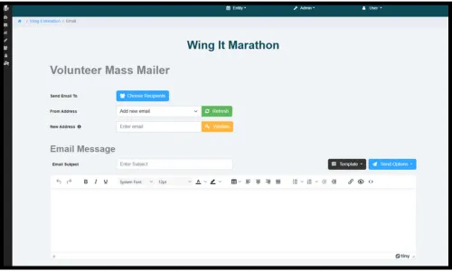 free volunteer email and management