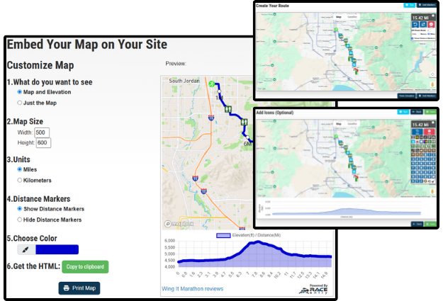 create free race map