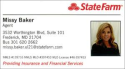 Missy Baker-State Farm logo