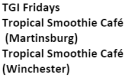 TGI Fridays Tropical Smoothie Cafe Tropical Smoothie Cafe logo