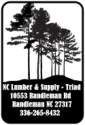N.C. Lumber and Supply-Triad logo